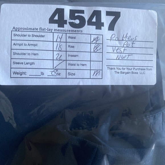 Potter's Pot Vest Women M Blue Casual Dressy Open Front Faux Pockets - Picture 9 of 9